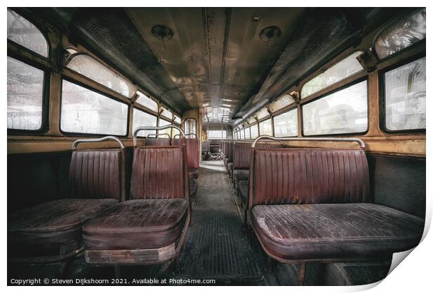 Abandoned vehicle Print by Steven Dijkshoorn
