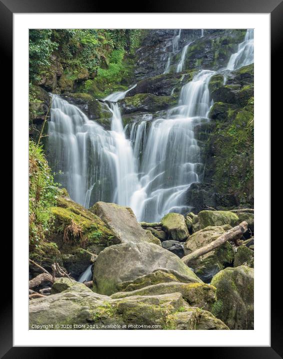 Torc Waterfall, Ireland Framed Mounted Print by JUDI LION