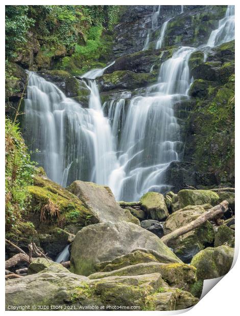 Torc Waterfall, Ireland Print by JUDI LION