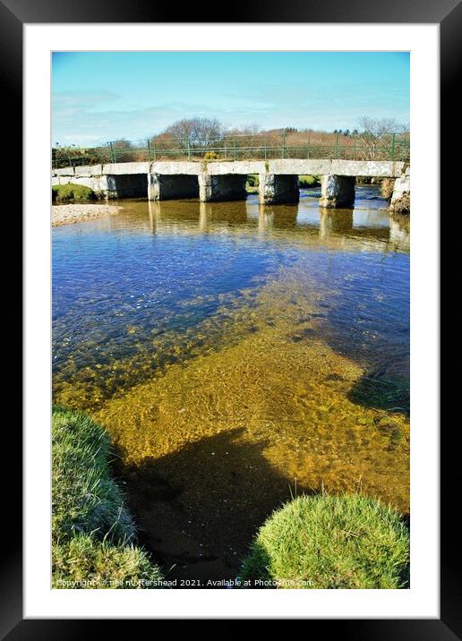 Crossing The De Lank River, Cornwall. Framed Mounted Print by Neil Mottershead