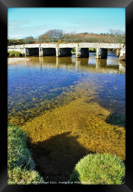 Crossing The De Lank River, Cornwall. Framed Print by Neil Mottershead