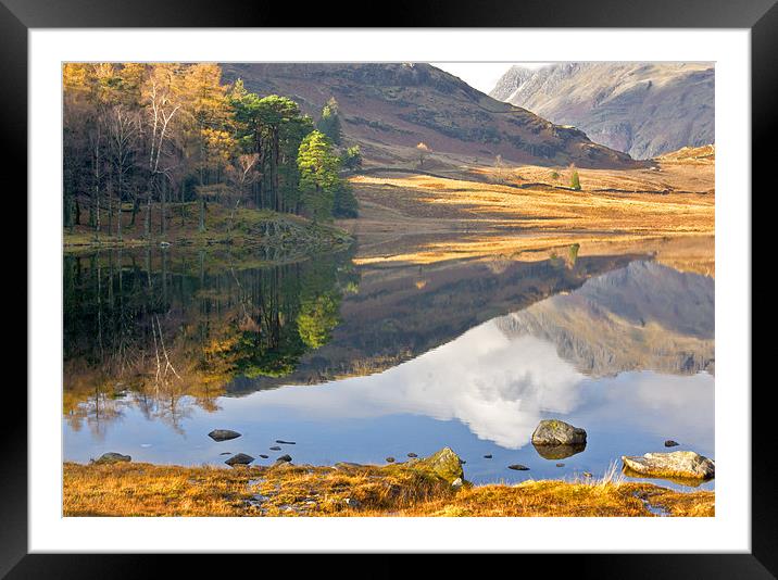 The Tarn - Lake District Framed Mounted Print by Trevor Kersley RIP