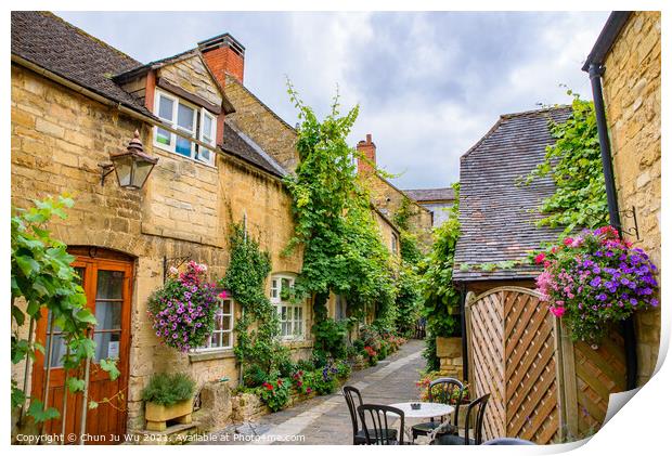 Traditional rural houses in Cotswolds area, England, UK Print by Chun Ju Wu