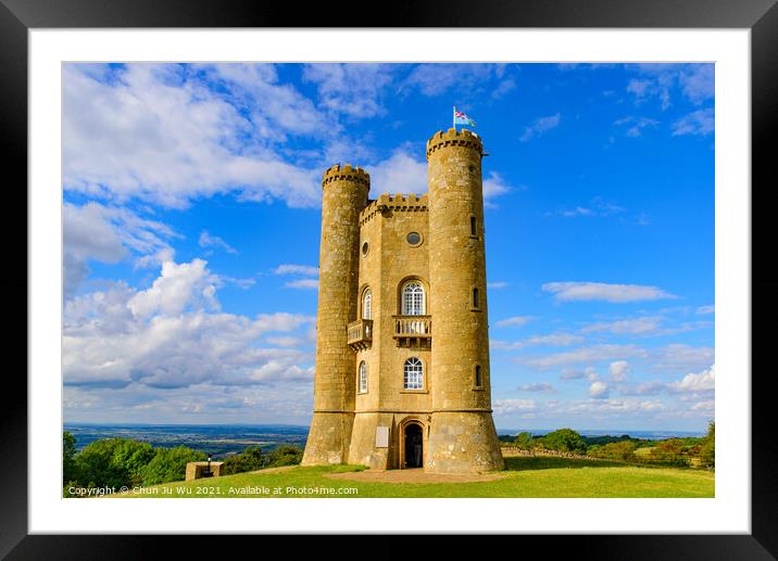 Broadway Tower in Worcestershire, Cotswolds area, England, UK Framed Mounted Print by Chun Ju Wu