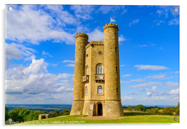 Broadway Tower in Worcestershire, Cotswolds area, England, UK Acrylic by Chun Ju Wu