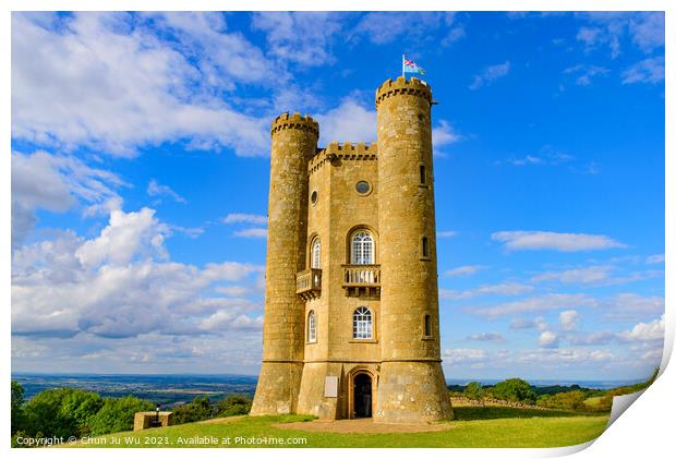 Broadway Tower in Worcestershire, Cotswolds area, England, UK Print by Chun Ju Wu