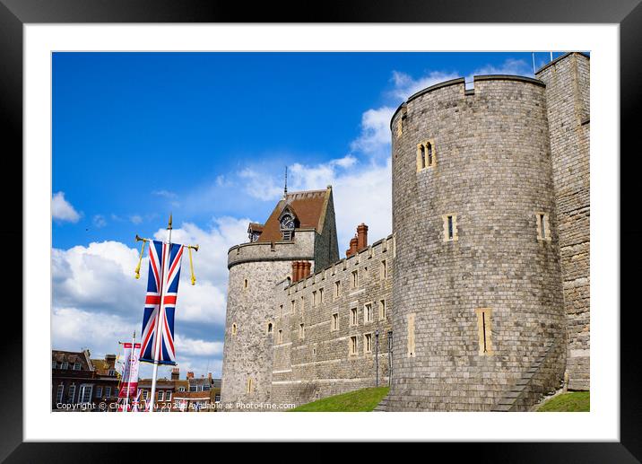 Windsor Castle at Windsor, United Kingdom Framed Mounted Print by Chun Ju Wu