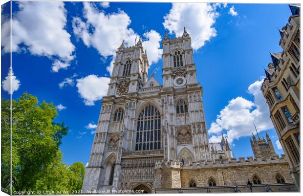 Westminster Abbey, the most famous church in London, England Canvas Print by Chun Ju Wu