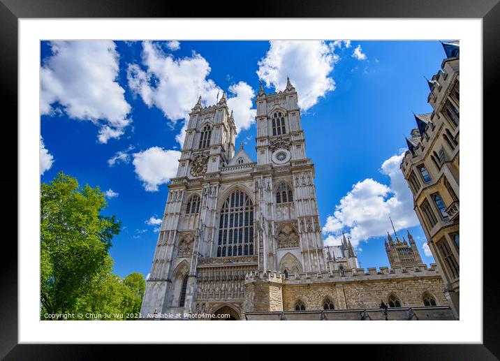 Westminster Abbey, the most famous church in London, England Framed Mounted Print by Chun Ju Wu