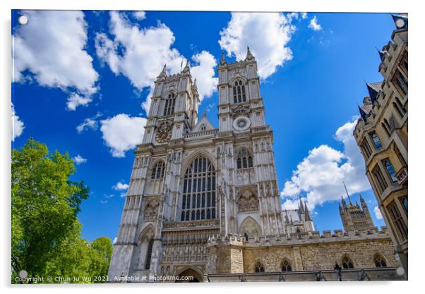 Westminster Abbey, the most famous church in London, England Acrylic by Chun Ju Wu
