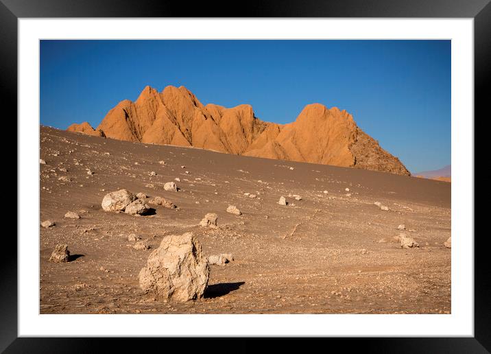 Vale del Luna, Atacama Desert Framed Mounted Print by David Hare