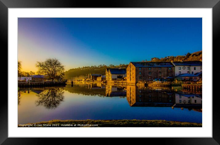 Totnes,by the river  Framed Mounted Print by Ian Stone