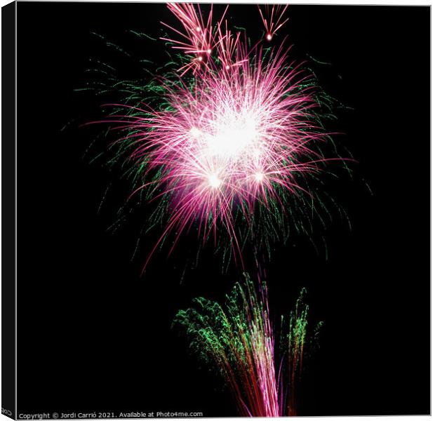 Fireworks details - 6 Canvas Print by Jordi Carrio