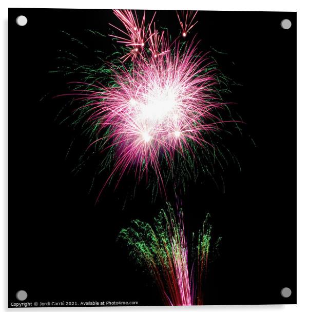Fireworks details - 6 Acrylic by Jordi Carrio