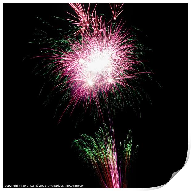 Fireworks details - 6 Print by Jordi Carrio