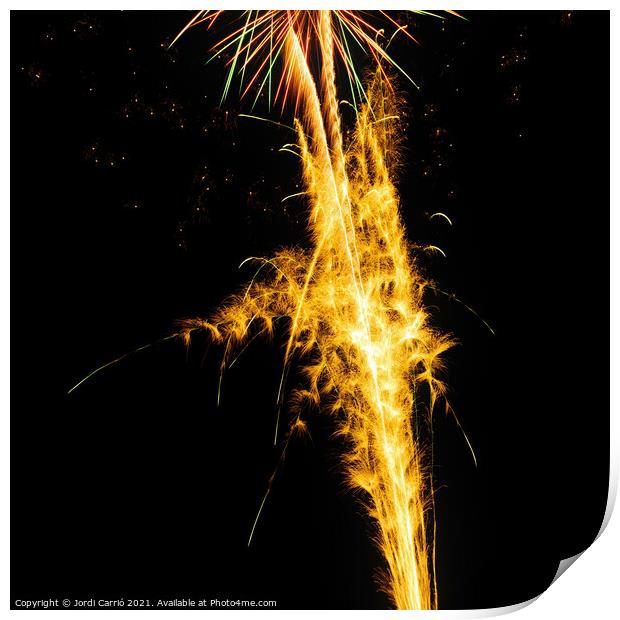 Fireworks details - 7 Print by Jordi Carrio