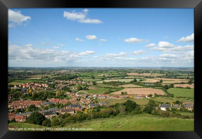 Ham Hill in Somerset Framed Print by Philip Gough