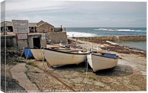 SENNEN COVE HARBOUR in Cornwall Canvas Print by Philip Gough