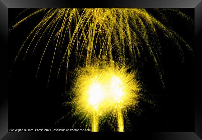 Fireworks details - 9 Framed Print by Jordi Carrio