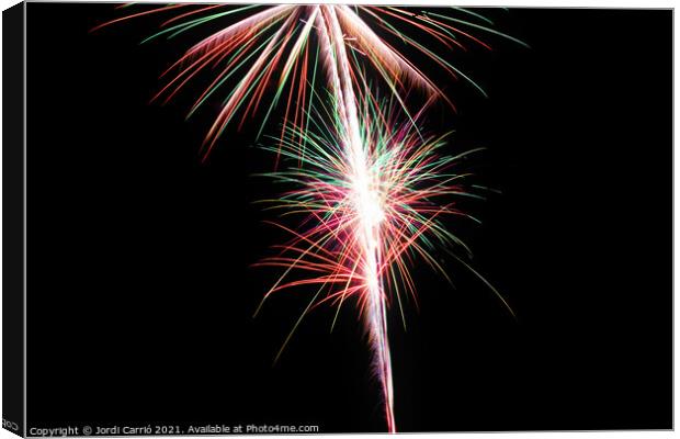 Fireworks details - 10 Canvas Print by Jordi Carrio