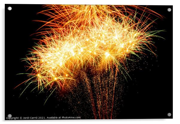 Fireworks details - 11 Acrylic by Jordi Carrio