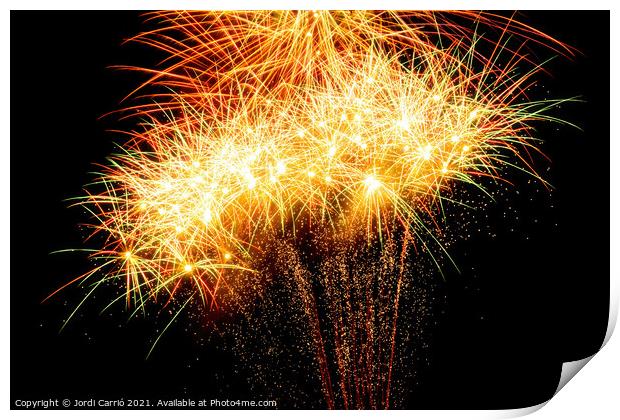 Fireworks details - 11 Print by Jordi Carrio