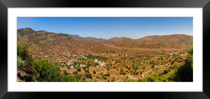 Panorama of the Atlas Mountains Framed Mounted Print by Jason Wells