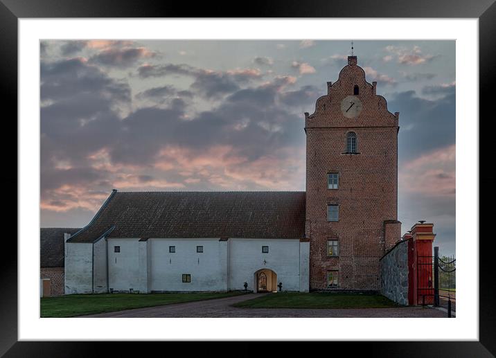 Backaskog Castle Facade Framed Mounted Print by Antony McAulay