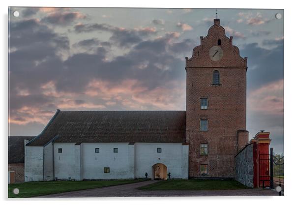 Backaskog Castle Facade Acrylic by Antony McAulay