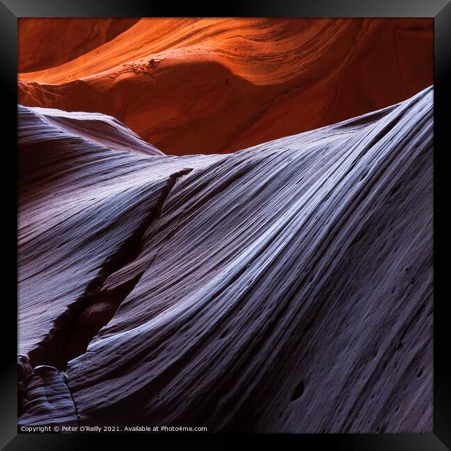 Antelope Canyon Colours #13 Framed Print by Peter O'Reilly