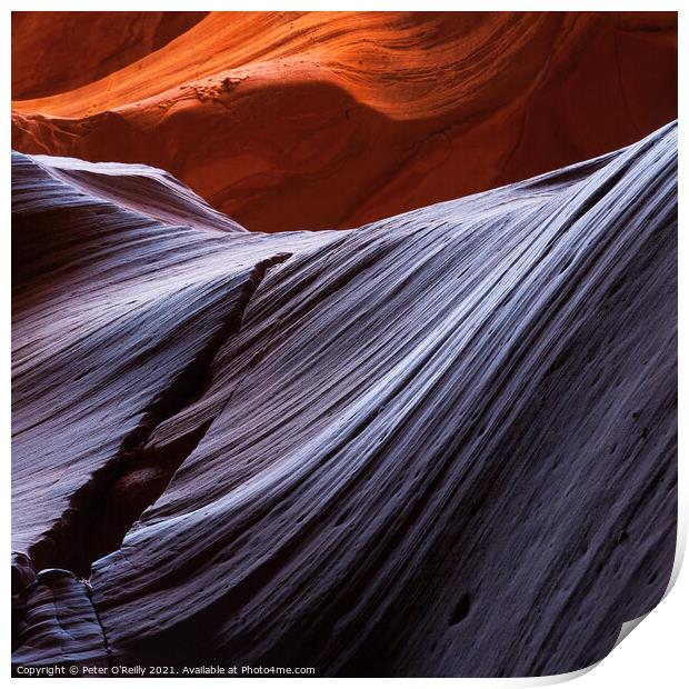 Antelope Canyon Colours #13 Print by Peter O'Reilly
