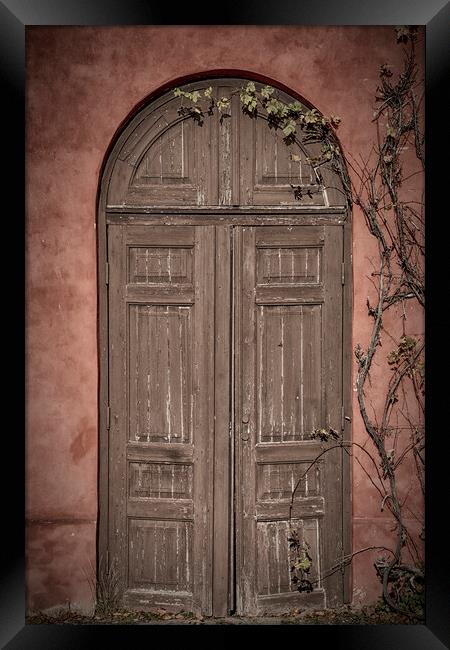 Backaskog Castle Garden Wall Door Framed Print by Antony McAulay