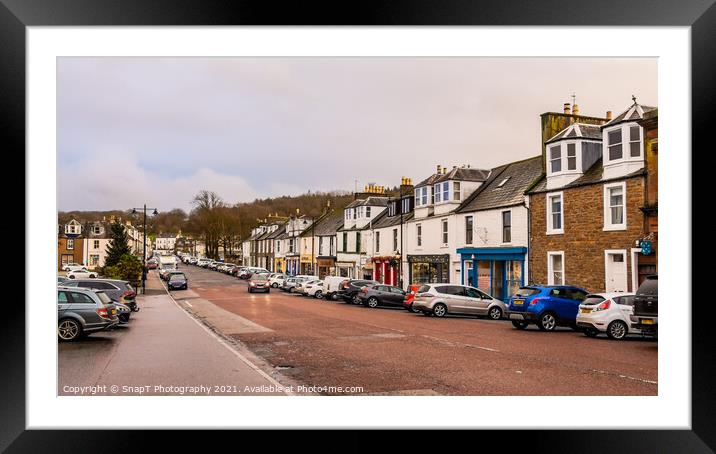St. Cuthbert's Street in the centre of the Royal Burgh of Kirkcudbright, Kirkcudbright Framed Mounted Print by SnapT Photography