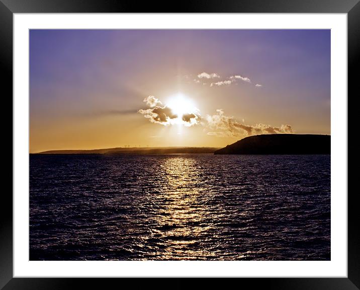 Serene Sunset Over Wales Framed Mounted Print by Rus Ki