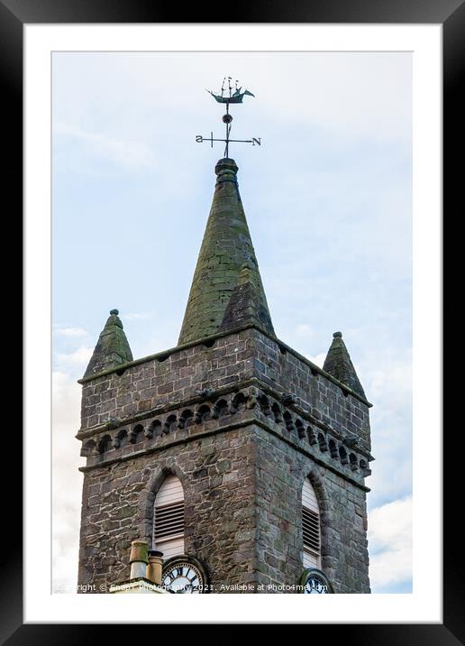 The steeple of the Tolbooth at Kirkcudbright, Dumfries and Galloway, Scotland Framed Mounted Print by SnapT Photography