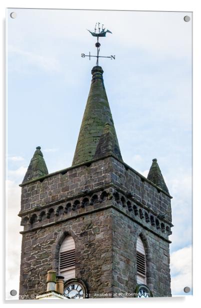 The steeple of the Tolbooth at Kirkcudbright, Dumfries and Galloway, Scotland Acrylic by SnapT Photography