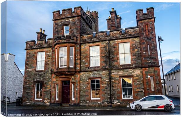 The old court house building in Kirkcudbright, Dumfries and Galloway, Scotland Canvas Print by SnapT Photography