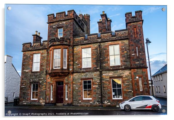 The old court house building in Kirkcudbright, Dumfries and Galloway, Scotland Acrylic by SnapT Photography