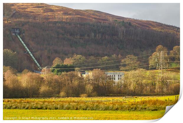 Glenlee Hydro Electric Power Station and tunnel, Dumfries and Galloway, Scotland Print by SnapT Photography