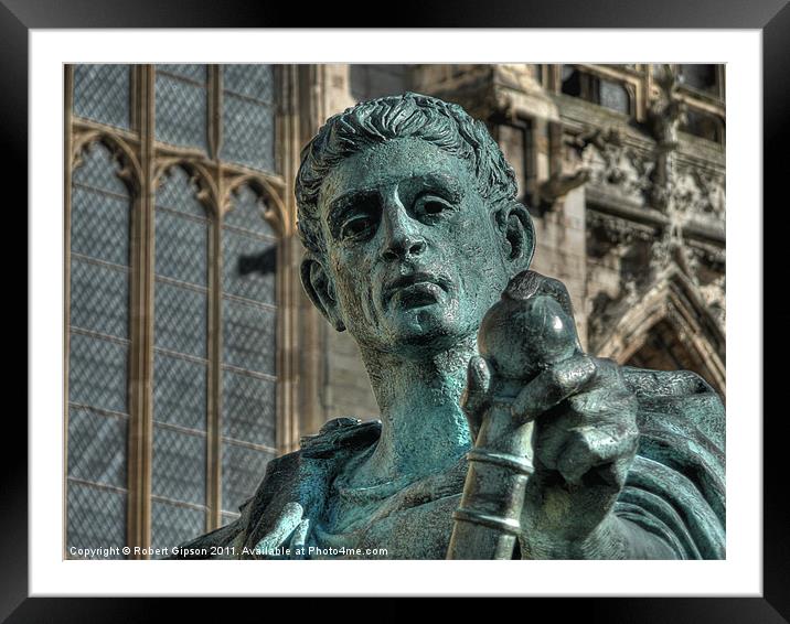 King Constantine the Great at York Minster Framed Mounted Print by Robert Gipson
