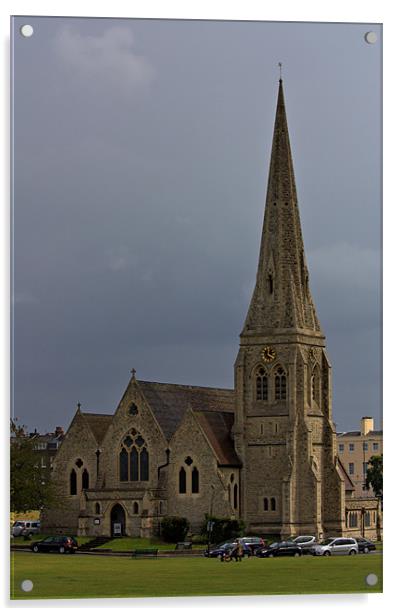 All Saints Church  Blackheath Acrylic by Dawn O'Connor