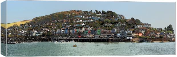 Kingswear harbour from Dartmouth Canvas Print by mark humpage