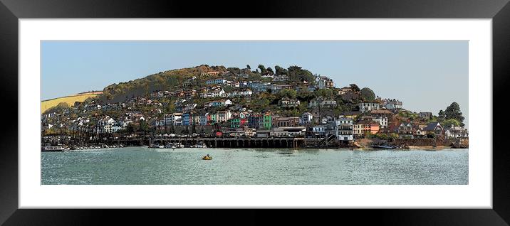 Kingswear harbour from Dartmouth Framed Mounted Print by mark humpage