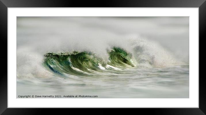 Sea Waters Edge Framed Mounted Print by Dave Harnetty