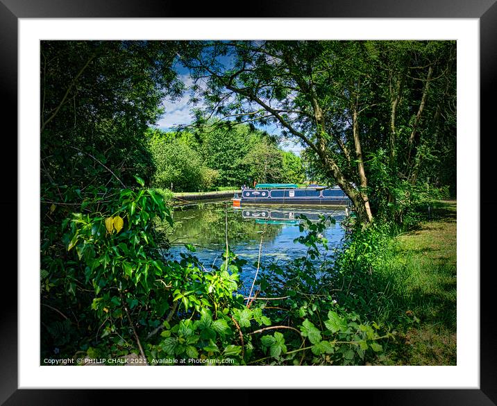 Melbourne canal near York 386  Framed Mounted Print by PHILIP CHALK