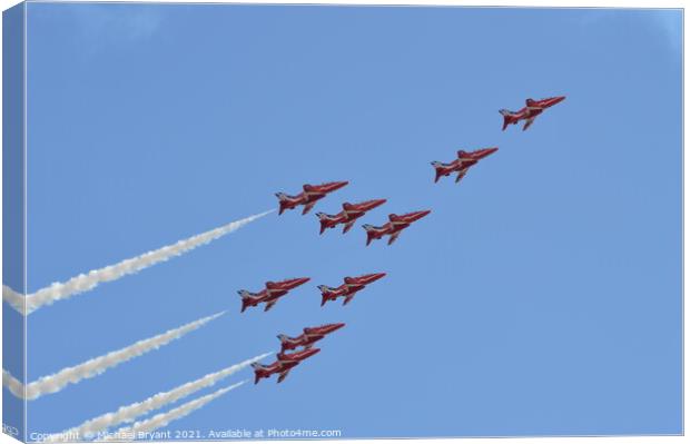 Red arrows Canvas Print by Michael bryant Tiptopimage