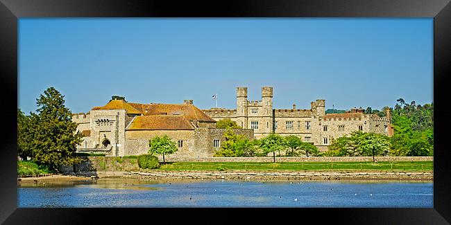 Leeds Castle Lake View Framed Print by Chris Thaxter