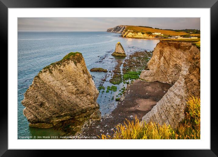 Freshwater Bay, Isle Of Wight Framed Mounted Print by Jim Monk