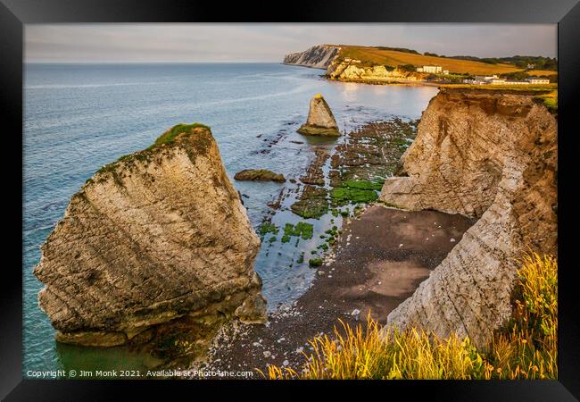 Freshwater Bay, Isle Of Wight Framed Print by Jim Monk
