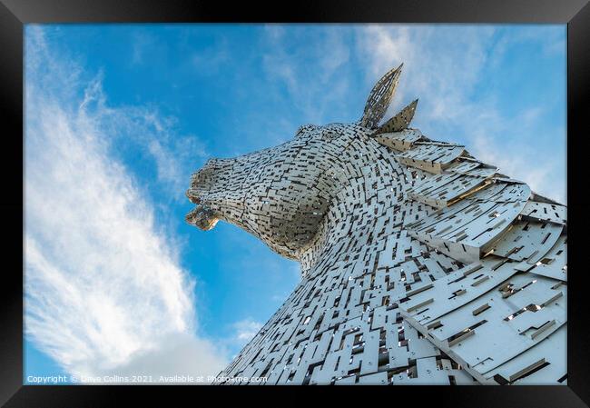 The Kelpies, Falkirk, Scotland Framed Print by Dave Collins